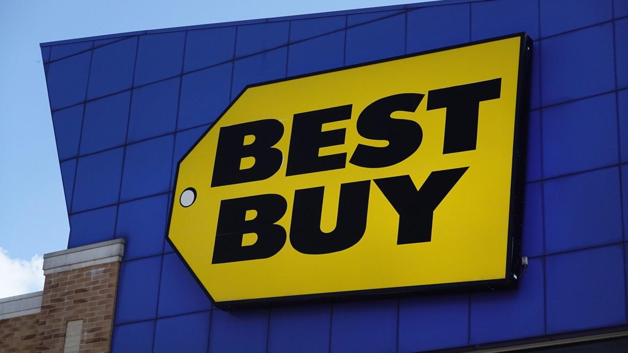 A Best Buy sign